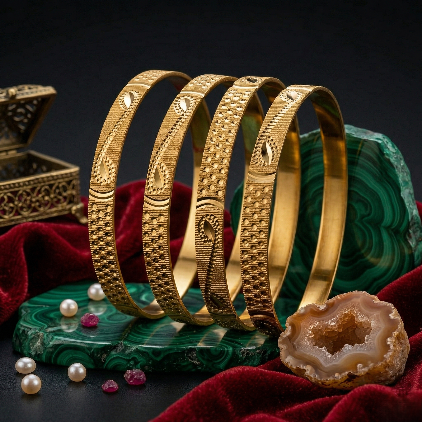 Dhira Gold Aura Bangles