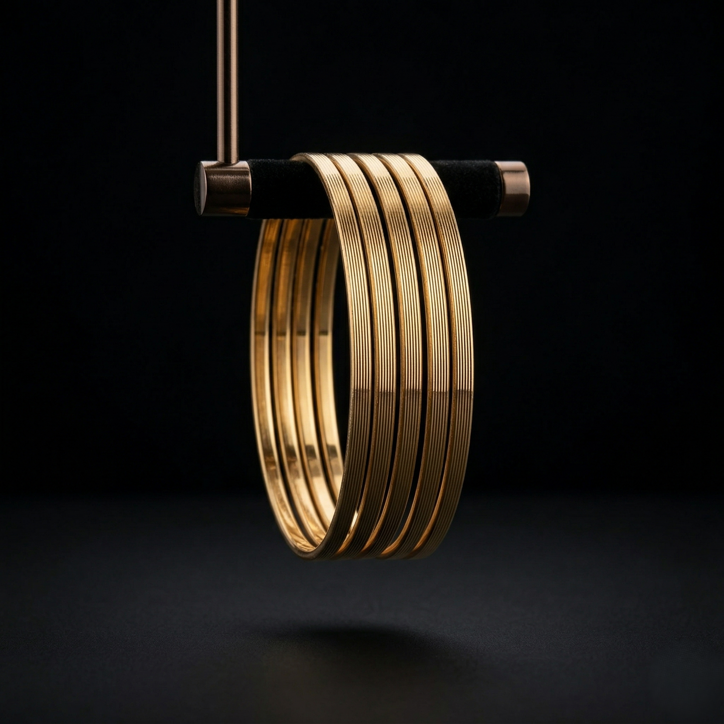 Dhira Stacked Gold Bangles