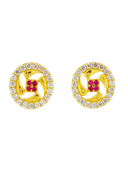 Dhira Micro Gold Studs Style 3