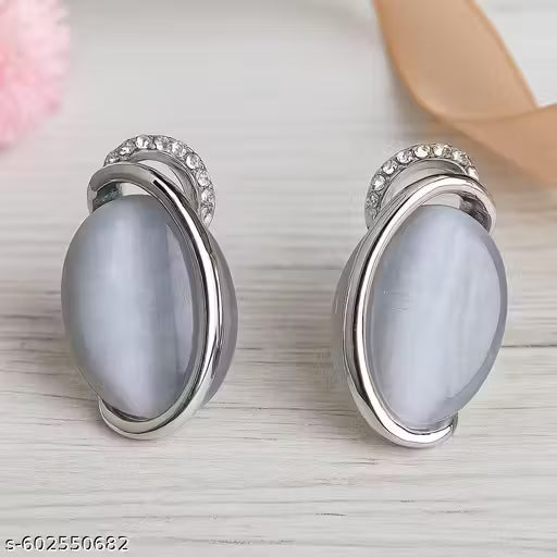 Trendy Partywear Silver Stud