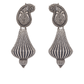 Antique Silver Paisley Earrings