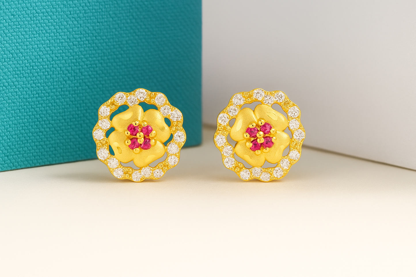 Dhira Micro Gold Studs Style 1