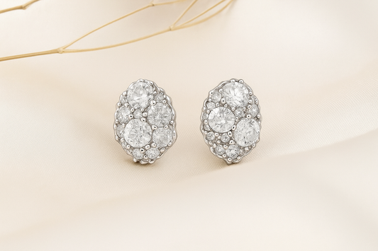 Lumière Oval Studs-S