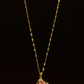 Gold Plated Pink Stone Pendant