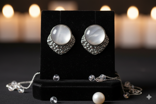 Aurelle Moon Studs