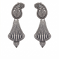 Antique Silver Paisley Earrings
