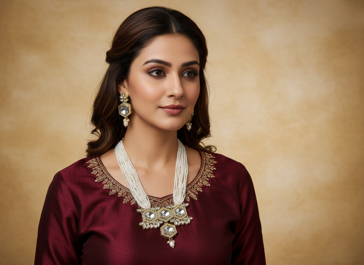 Dhira-Polki Style Necklace 2