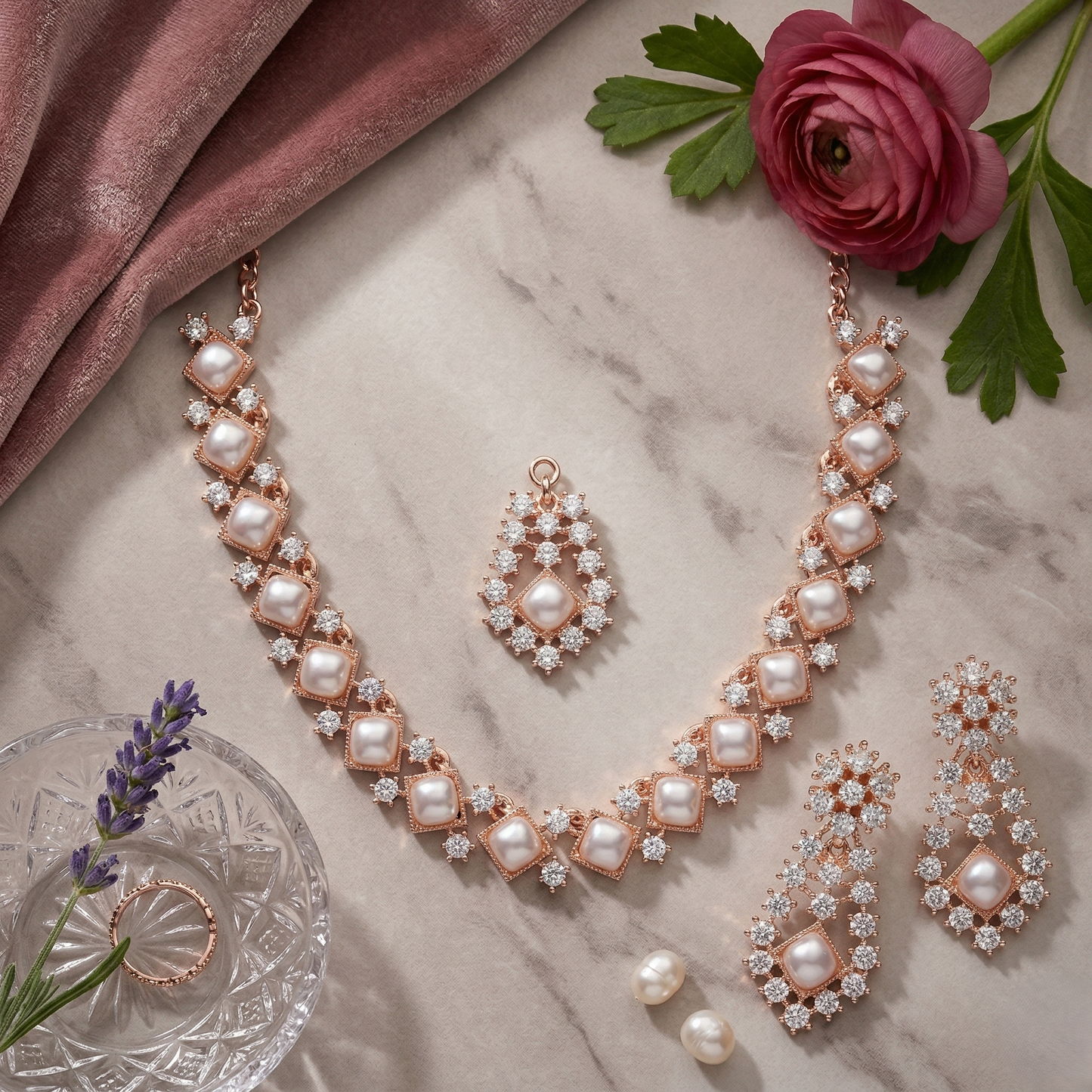 Petal Glow Bridal Necklace S7