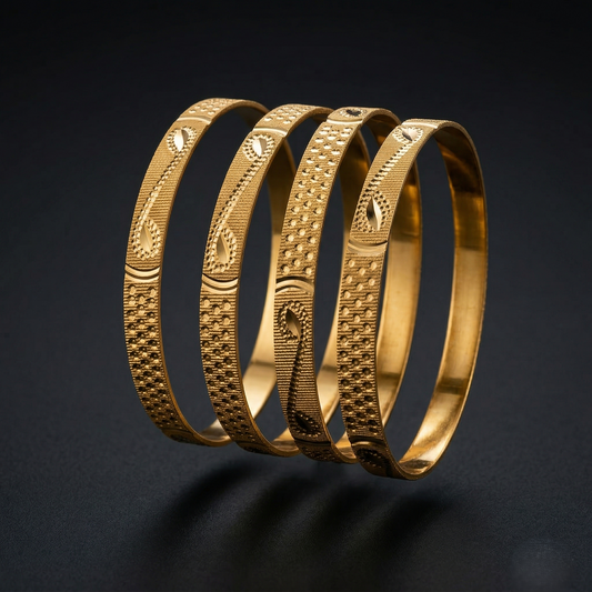Dhira Gold Aura Bangles