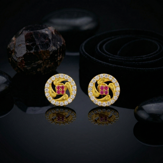 Dhira Micro Gold Studs Style 3