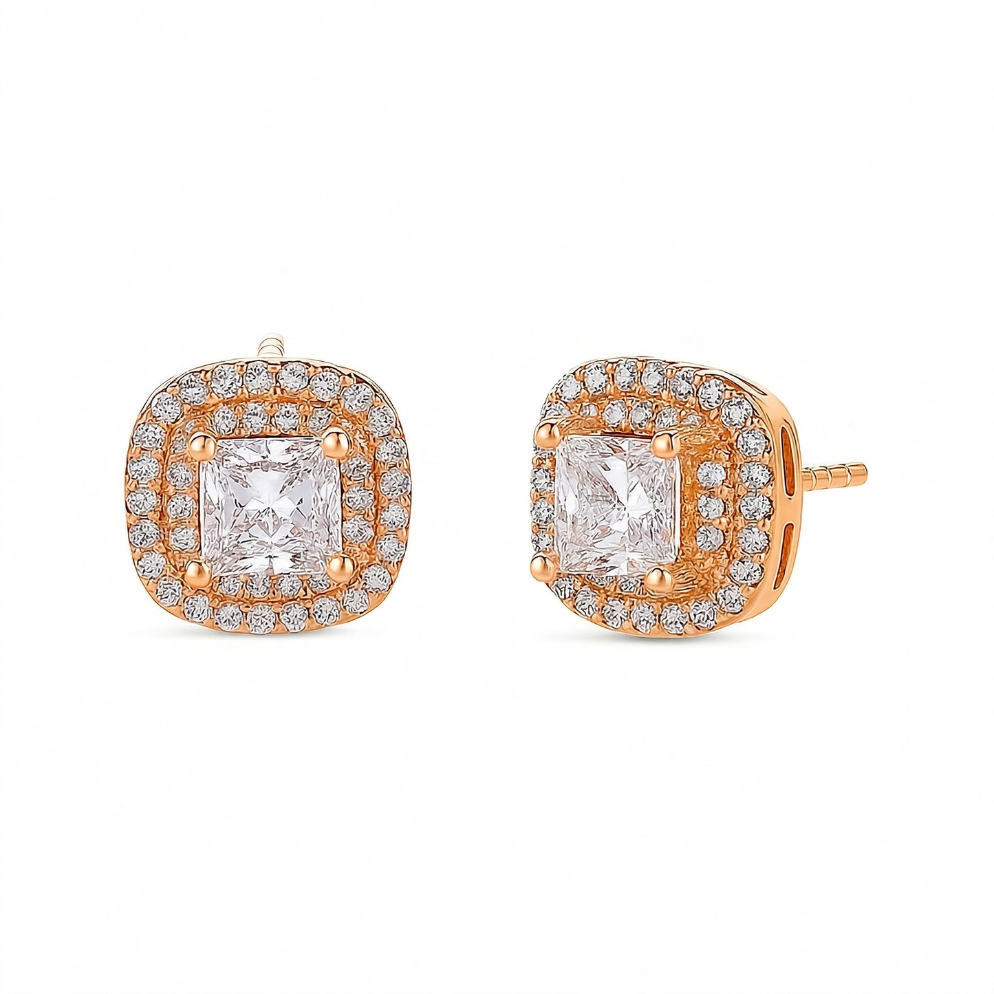 Square Halo Studs
