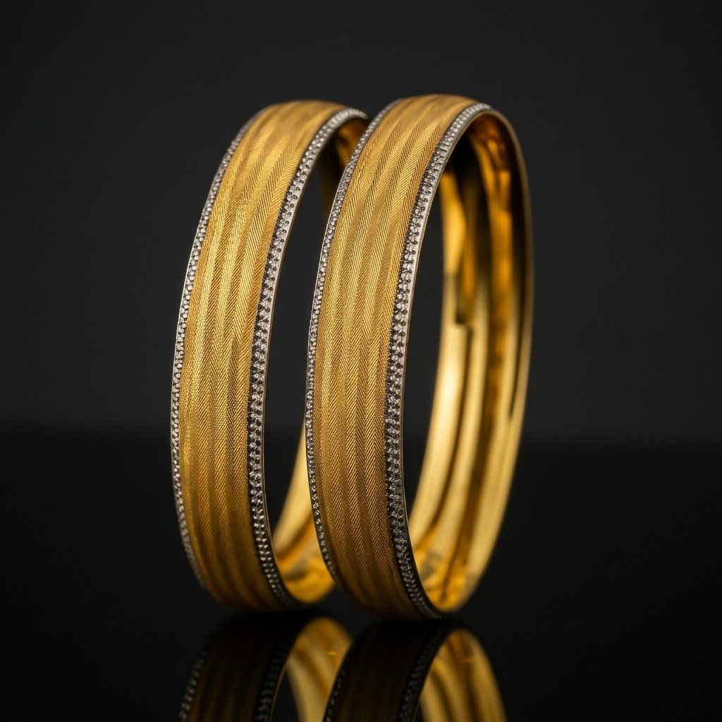 Royal Look Gold Plated Bangles Set