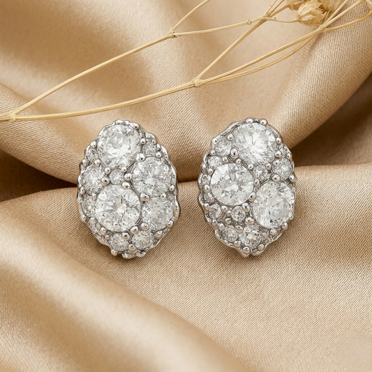 Lumiere Oval Studs-S