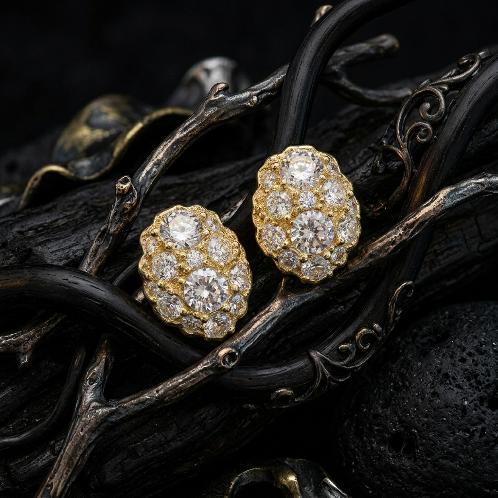 Lumiere Oval Studs-G