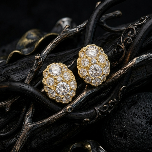 Lumiere Oval Studs-G