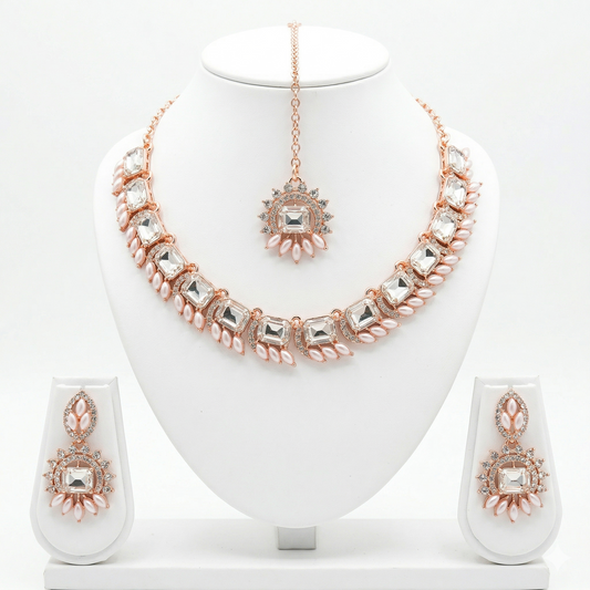 Petal Glow Bridal Necklace