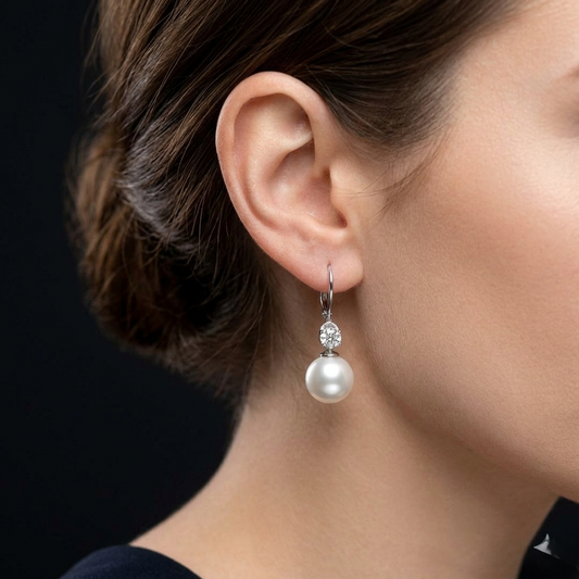 Elegant Pearl Drop Earrings