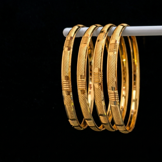 Golden Glow Designer Bangles