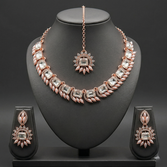 Petal Glow Bridal Necklace