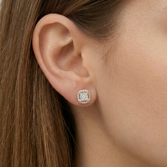 Square Halo Studs