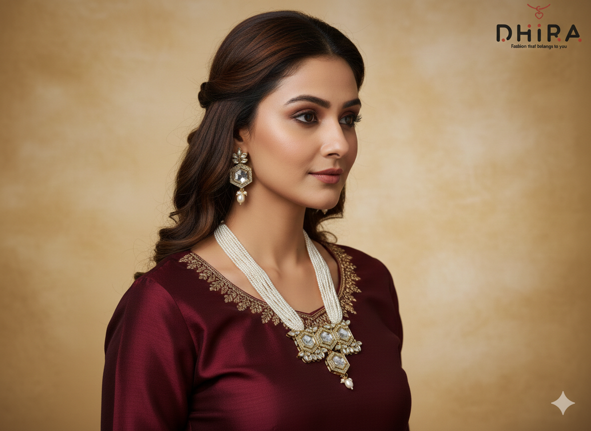 Dhira-Polki Style Necklace 2