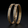 Elegant Slim Gold-Plated Bangles