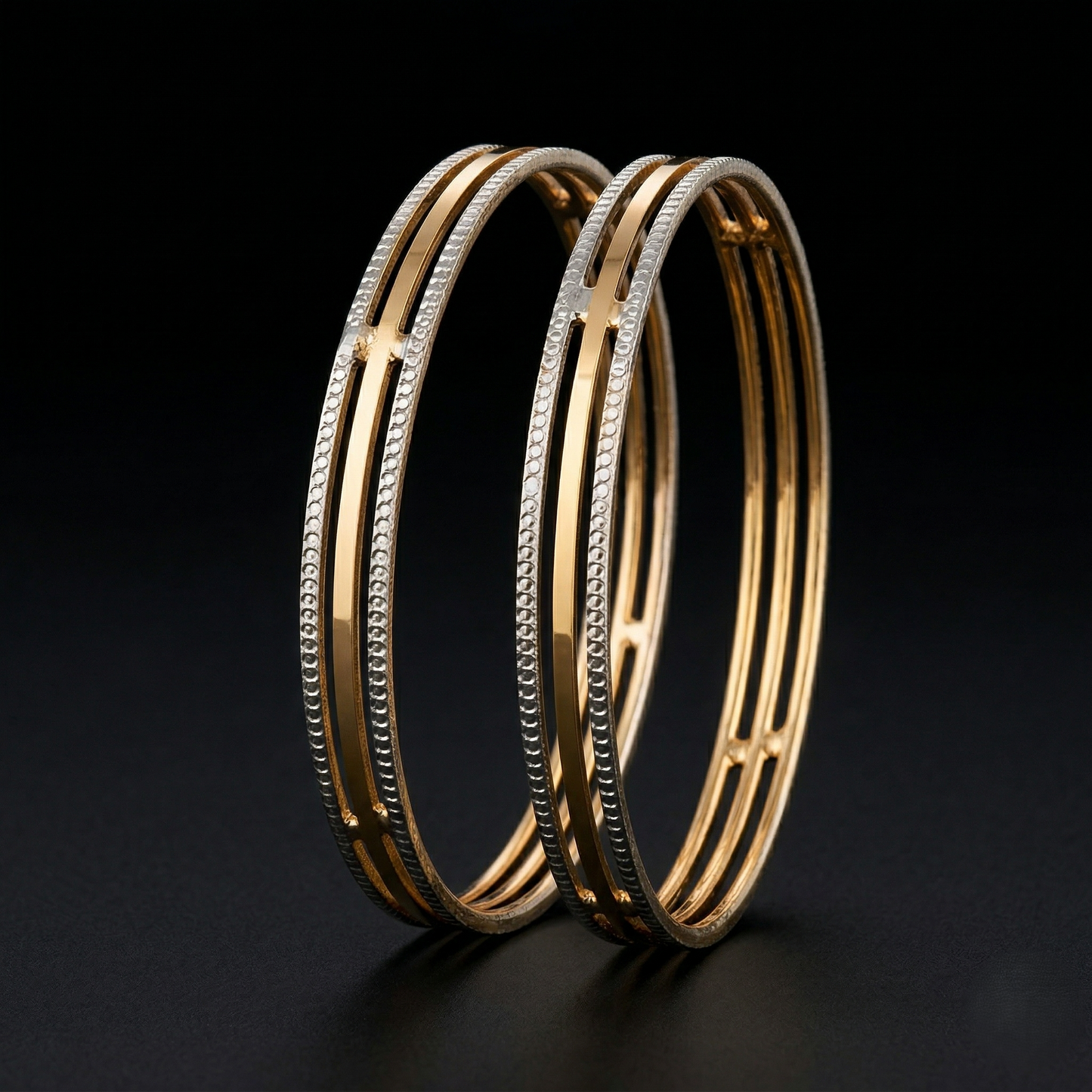 Elegant Slim Gold-Plated Bangles