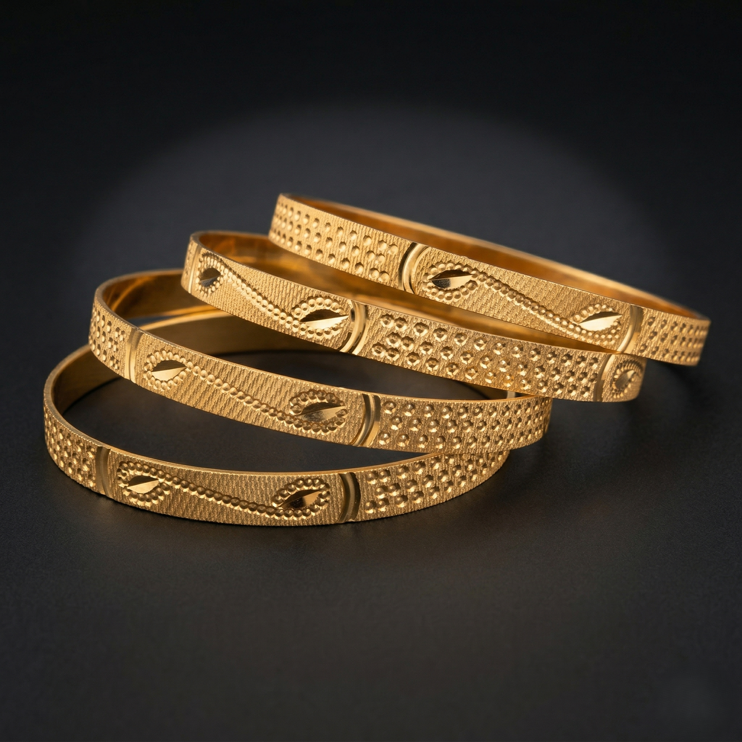 Dhira Gold Aura Bangles