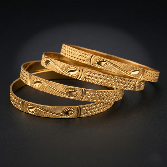 Dhira Gold Aura Bangles