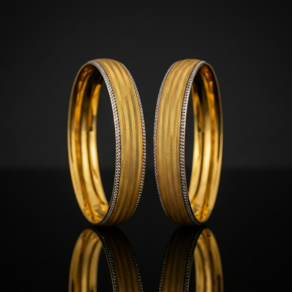 Royal Look Gold Plated Bangles Set