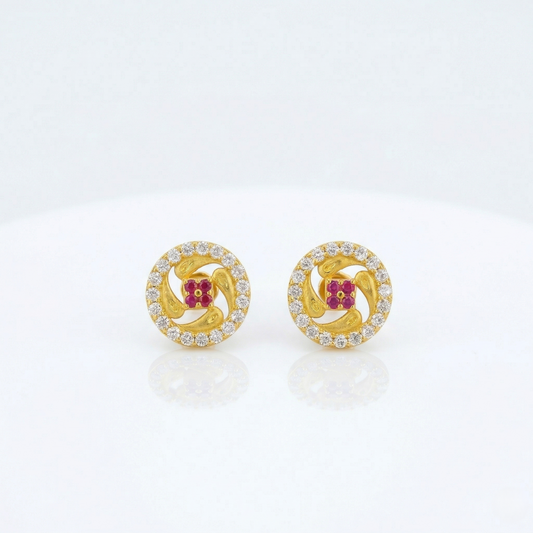 Dhira Micro Gold Studs Style 3