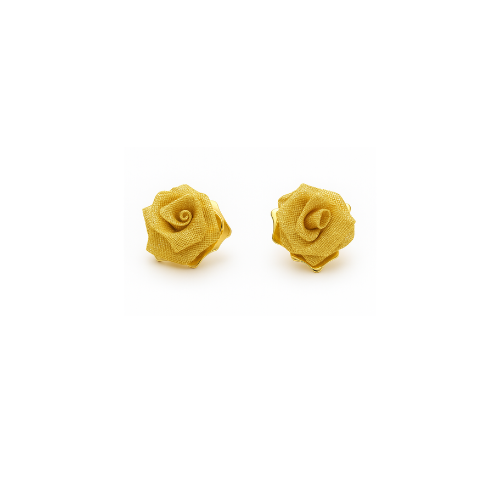Golden Rose Dangler Earrings