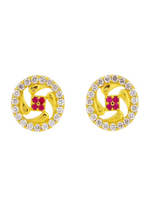 Dhira Micro Gold Studs Style 3