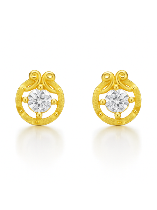 Dhira Micro gold earring Style 4