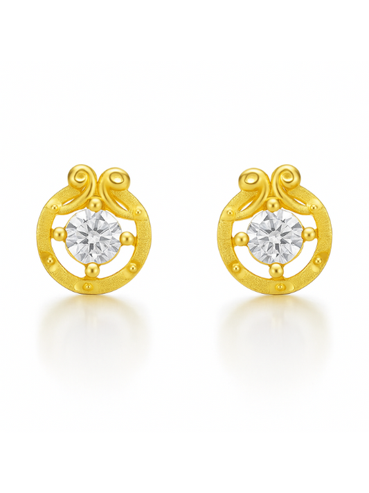 Dhira Micro gold earring Style 4