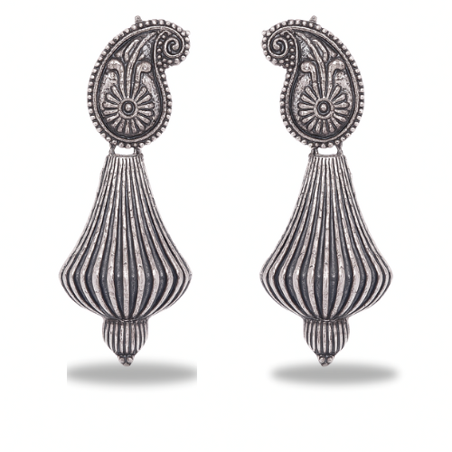 Antique Silver Paisley Earrings