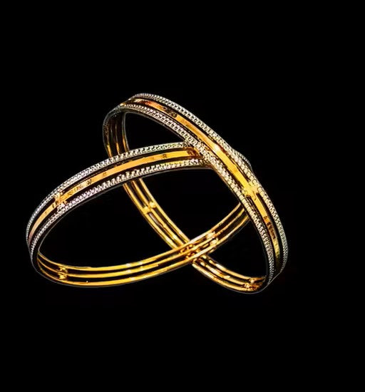 Elegant Slim Gold-Plated Bangles