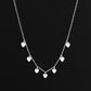 Anti Tarnish Heart Charm Silver Necklace